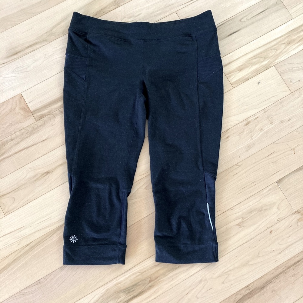 Athleta black running capris